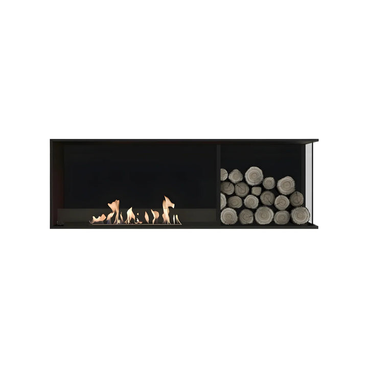 Bioethanol Eck Einbaukamin - BASE WOOD R120