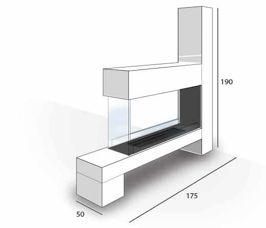 Bioethanol Standkamin - MONTECARLO